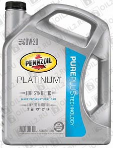 ������ PENNZOIL Platinum Full Synthetic Motor Oil SAE 0W-20 (Pure Plus Technology) 4,73 .