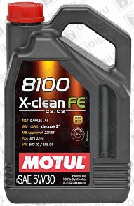 ������ MOTUL 8100 X-clean FE 5W-30 5 .